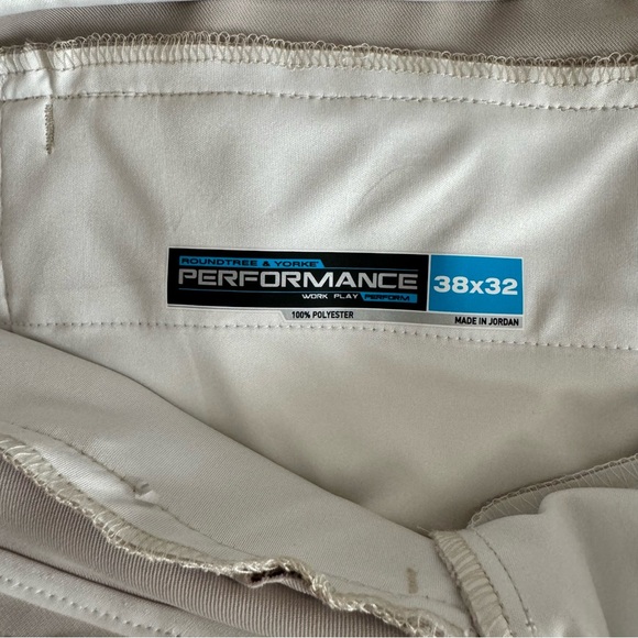 Roundtree & Yorke Men’s Performance Flex Pants Size 38 x 32 NWT - Picture 8 of 10